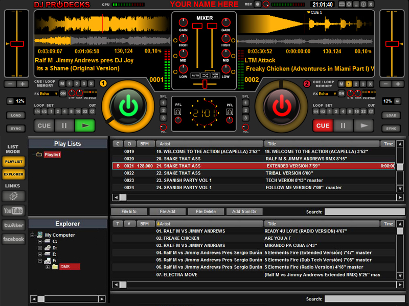 Click to view Latest DJ ProDecks 3.6 screenshot